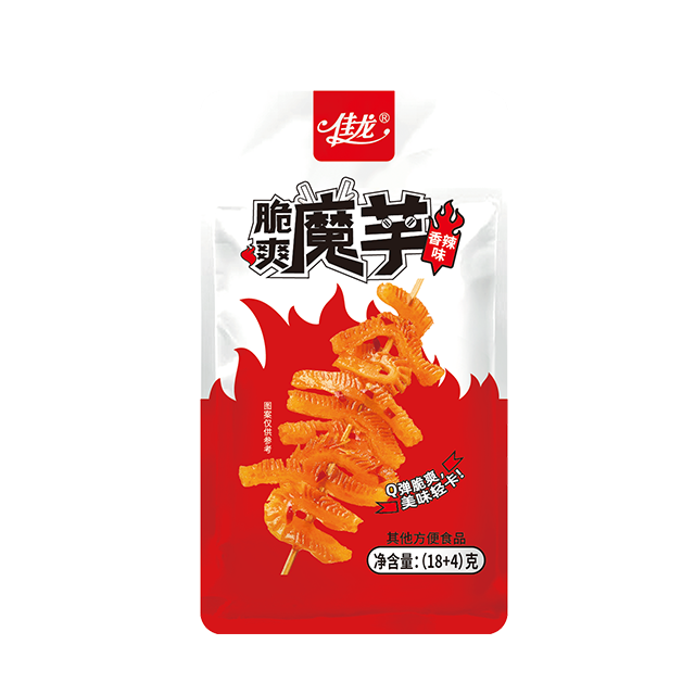 22g China Venta caliente Konjac crujiente Snack-Fragante sabor picante